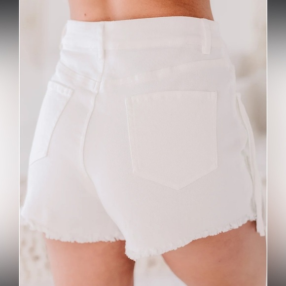 Altard State Fringe White Festival Rodeo Concert Shorts - Picture 2 of 9